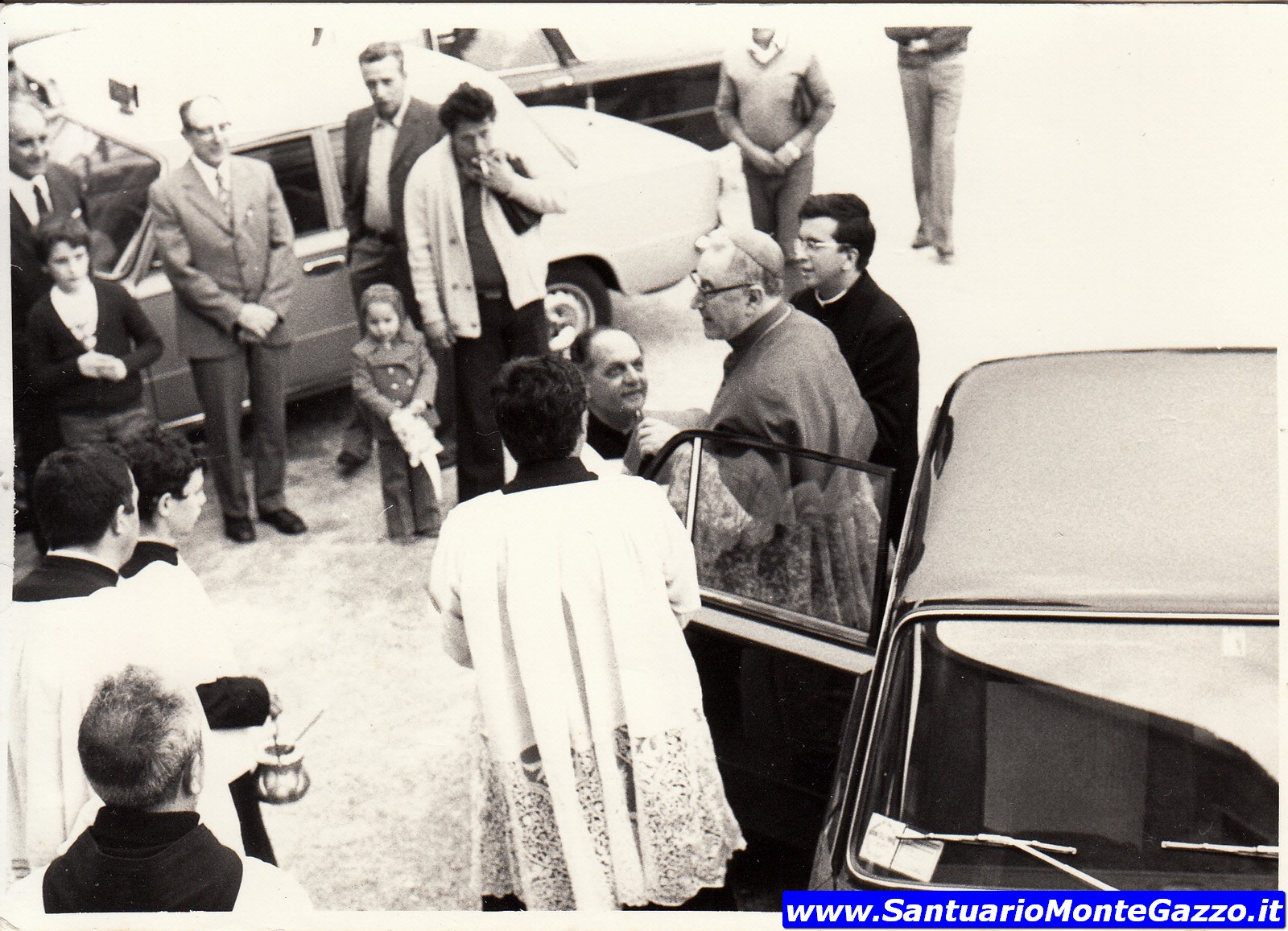 Santuario Monte Gazzo arrivo Cardinal Siri